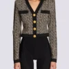 Cardigan in maglia con monogramma Cardigan in maglia con monogramma