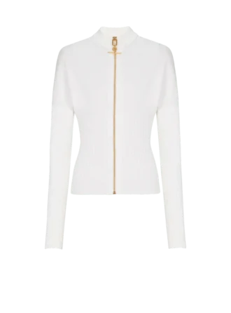 Cardigan in maglia con zip