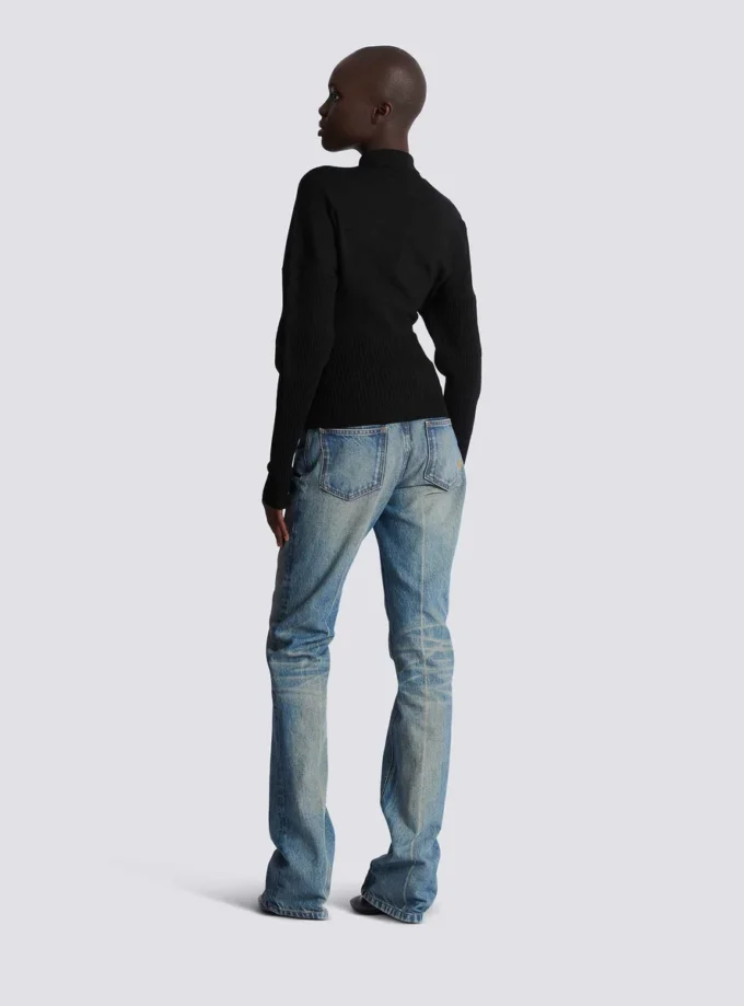 Cardigan in maglia con zip Cardigan in maglia con zip