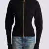Cardigan in maglia con zip Cardigan in maglia con zip
