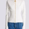 Cardigan in maglia con zip Cardigan in maglia con zip