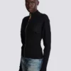 Cardigan in maglia con zip Cardigan in maglia con zip