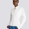 Cardigan in maglia con zip Cardigan in maglia con zip