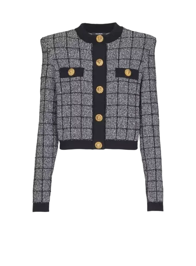 Cardigan in tweed leggero Cardigan in tweed leggero