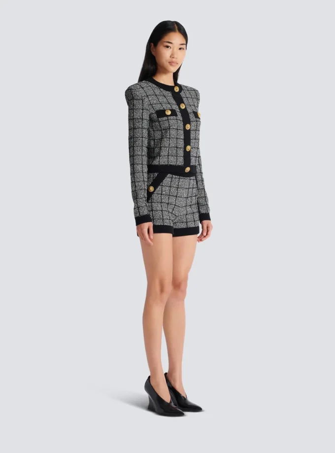 Cardigan in tweed leggero Cardigan in tweed leggero