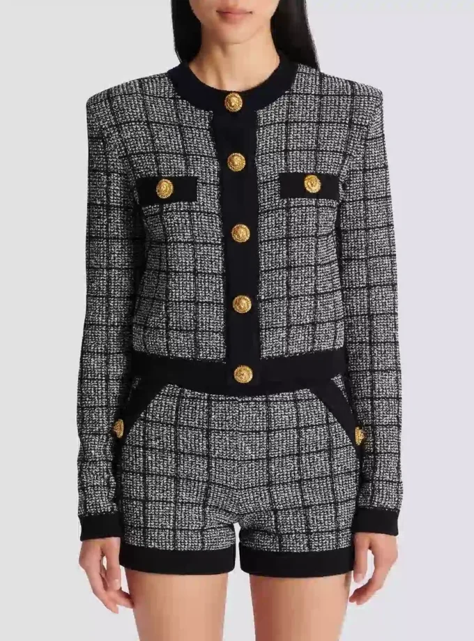 Cardigan in tweed leggero Cardigan in tweed leggero