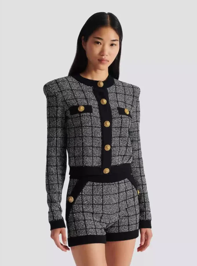 Cardigan in tweed leggero Cardigan in tweed leggero