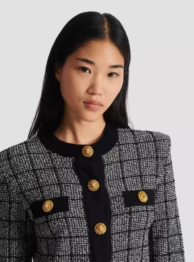 Cardigan in tweed leggero Cardigan in tweed leggero