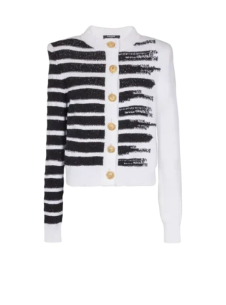 Cardigan marinière con bottoni