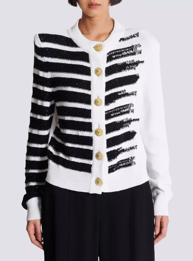 Cardigan marinière con bottoni Cardigan marinière con bottoni