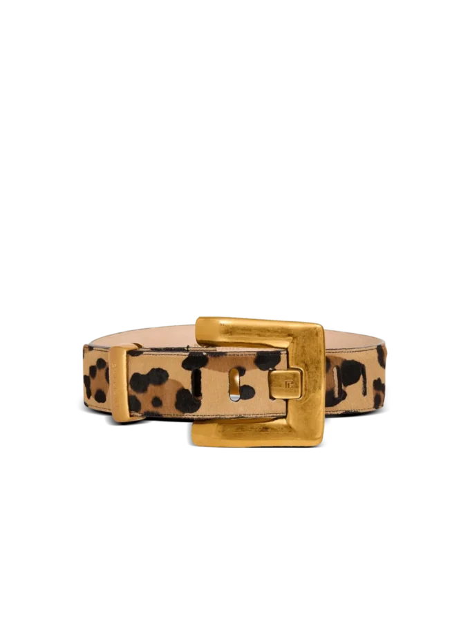 Cintura in pelle con stampa leopardata Anthem Cintura in pelle con stampa leopardata Anthem