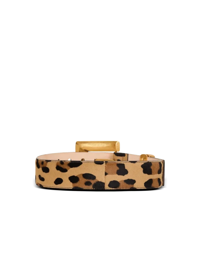 Cintura in pelle con stampa leopardata Anthem Cintura in pelle con stampa leopardata Anthem