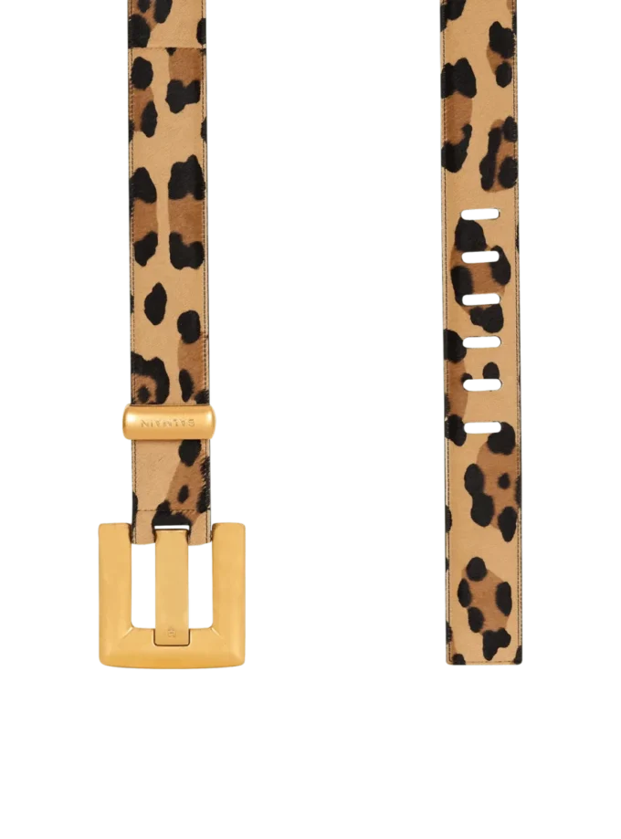 Cintura in pelle con stampa leopardata Anthem Cintura in pelle con stampa leopardata Anthem