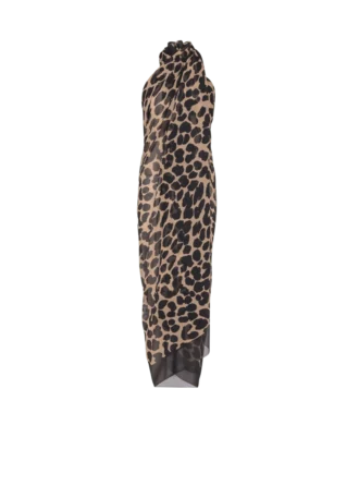Copricostume con stampa leopardata