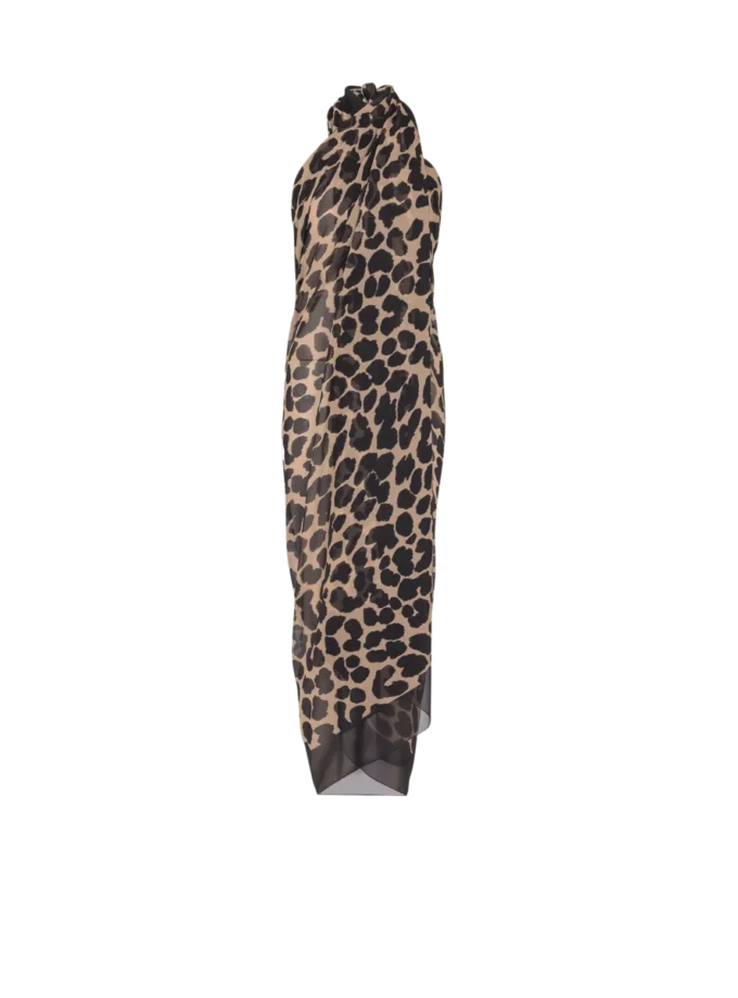 Copricostume con stampa leopardata