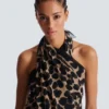 Copricostume con stampa leopardata