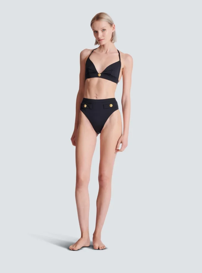 Costume da bagno a due pezzi con bottoni Costume da bagno a due pezzi con bottoni
