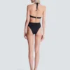 Costume da bagno a due pezzi con bottoni Costume da bagno a due pezzi con bottoni