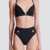 Costume da bagno a due pezzi con bottoni Costume da bagno a due pezzi con bottoni