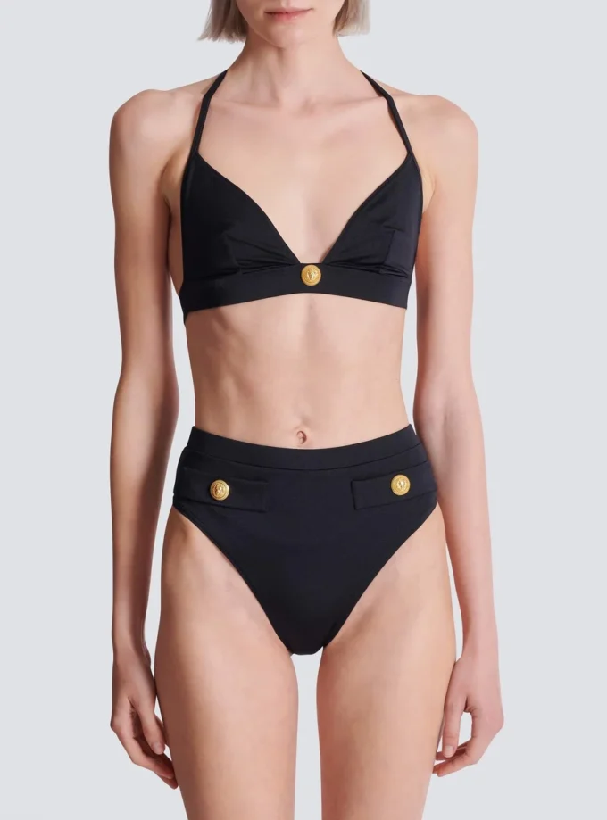 Costume da bagno a due pezzi con bottoni Costume da bagno a due pezzi con bottoni