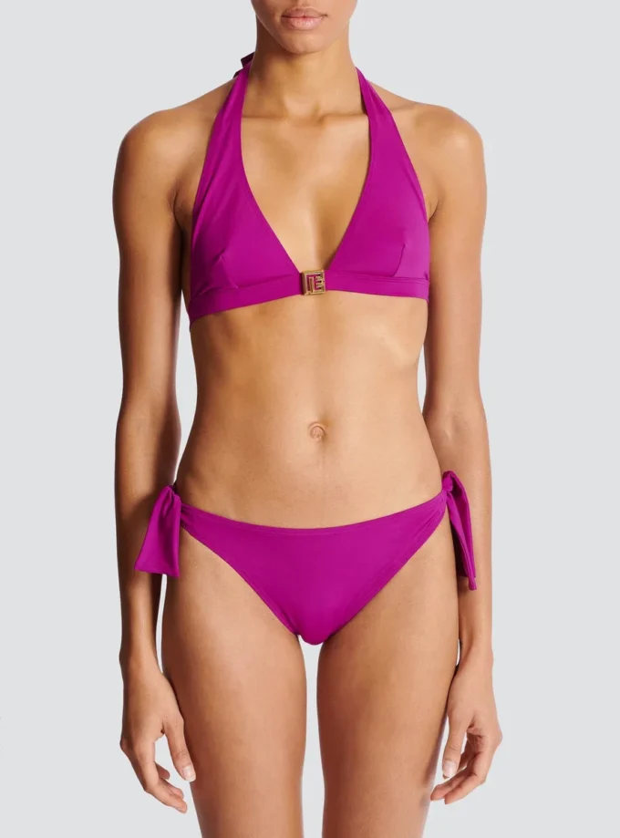 Costume da bagno a due pezzi con logo PB Costume da bagno a due pezzi con logo PB