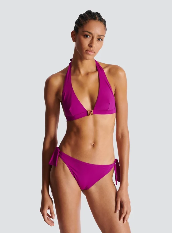 Costume da bagno a due pezzi con logo PB Costume da bagno a due pezzi con logo PB