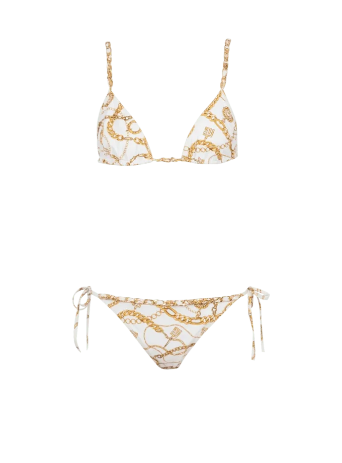Costume da bagno a due pezzi con stampa Chaînes Costume da bagno a due pezzi con stampa Chaînes