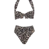 Costume da bagno a due pezzi con stampa leopardata Costume da bagno a due pezzi con stampa leopardata