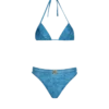 Costume da bagno a due pezzi in denim