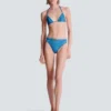 Costume da bagno a due pezzi in denim