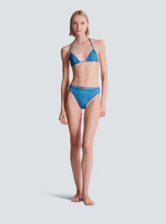 Costume da bagno a due pezzi in denim