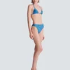 Costume da bagno a due pezzi in denim