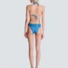 Costume da bagno a due pezzi in denim