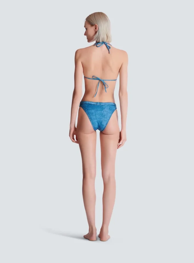 Costume da bagno a due pezzi in denim