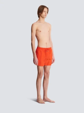 Costume da bagno con logo Balmain