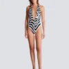 Costume da bagno intero zebrato Costume da bagno intero zebrato