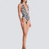 Costume da bagno intero zebrato Costume da bagno intero zebrato