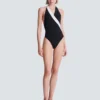 Costume intero bicolore