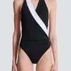 Costume intero bicolore