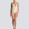 Costume intero con stampa a catene Costume intero con stampa a catene