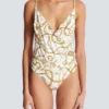 Costume intero con stampa a catene Costume intero con stampa a catene