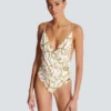 Costume intero con stampa a catene Costume intero con stampa a catene