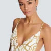 Costume intero con stampa a catene Costume intero con stampa a catene