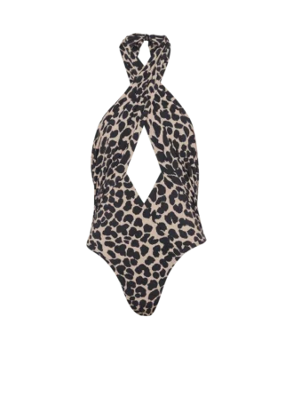 Costume intero con stampa leopardata Costume intero con stampa leopardata