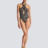 Costume intero con stampa leopardata Costume intero con stampa leopardata