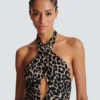 Costume intero con stampa leopardata Costume intero con stampa leopardata
