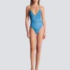 Costume intero in denim Costume intero in denim