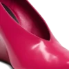 Décolleté con zeppa in pelle di agnello lucida