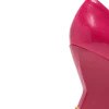 Décolleté con zeppa in pelle di agnello lucida