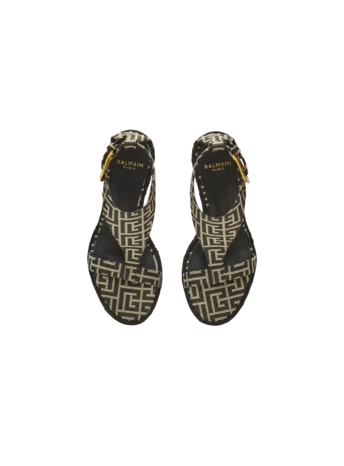 Espadrillas con zeppa Anthem in jacquard monogramma Espadrillas con zeppa Anthem in jacquard monogramma